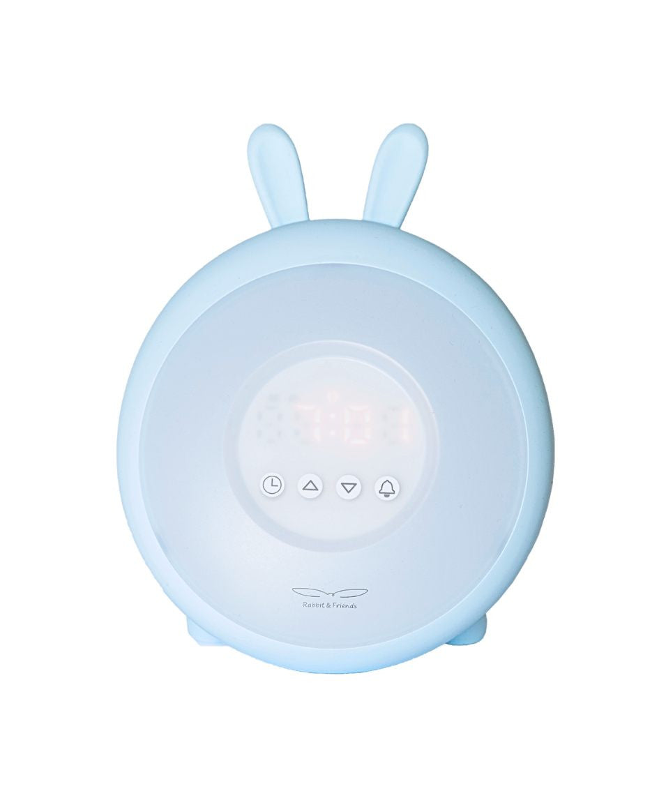 Rabbit Lamp with Alarm Clock – Blue