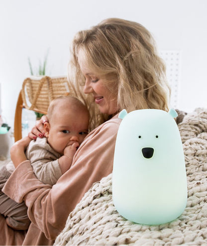 Big Bear Silicone Lamp with Remote - Blue