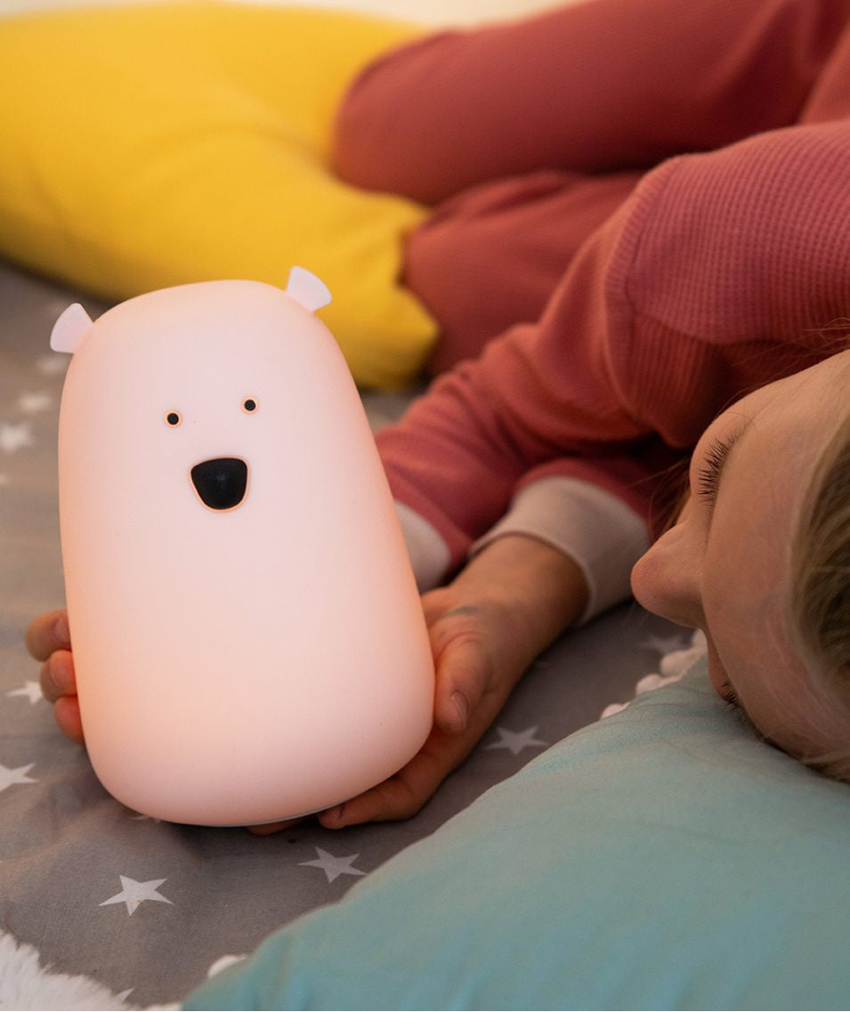 Big Bear Silicone Lamp with Remote - Pink