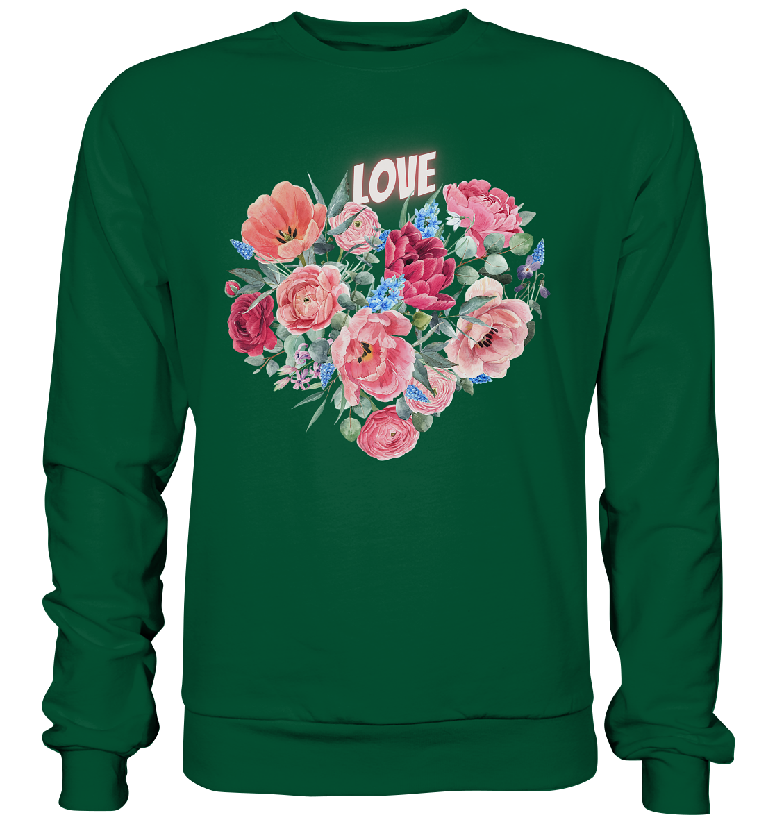 Blumen Herz - Basic Sweatshirt