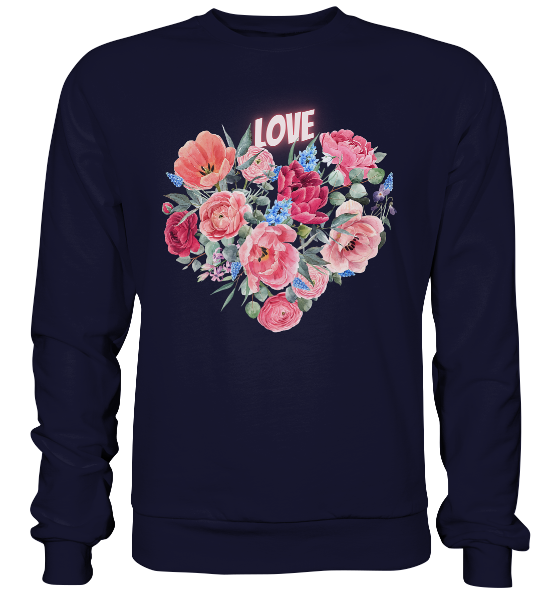 Blumen Herz - Basic Sweatshirt