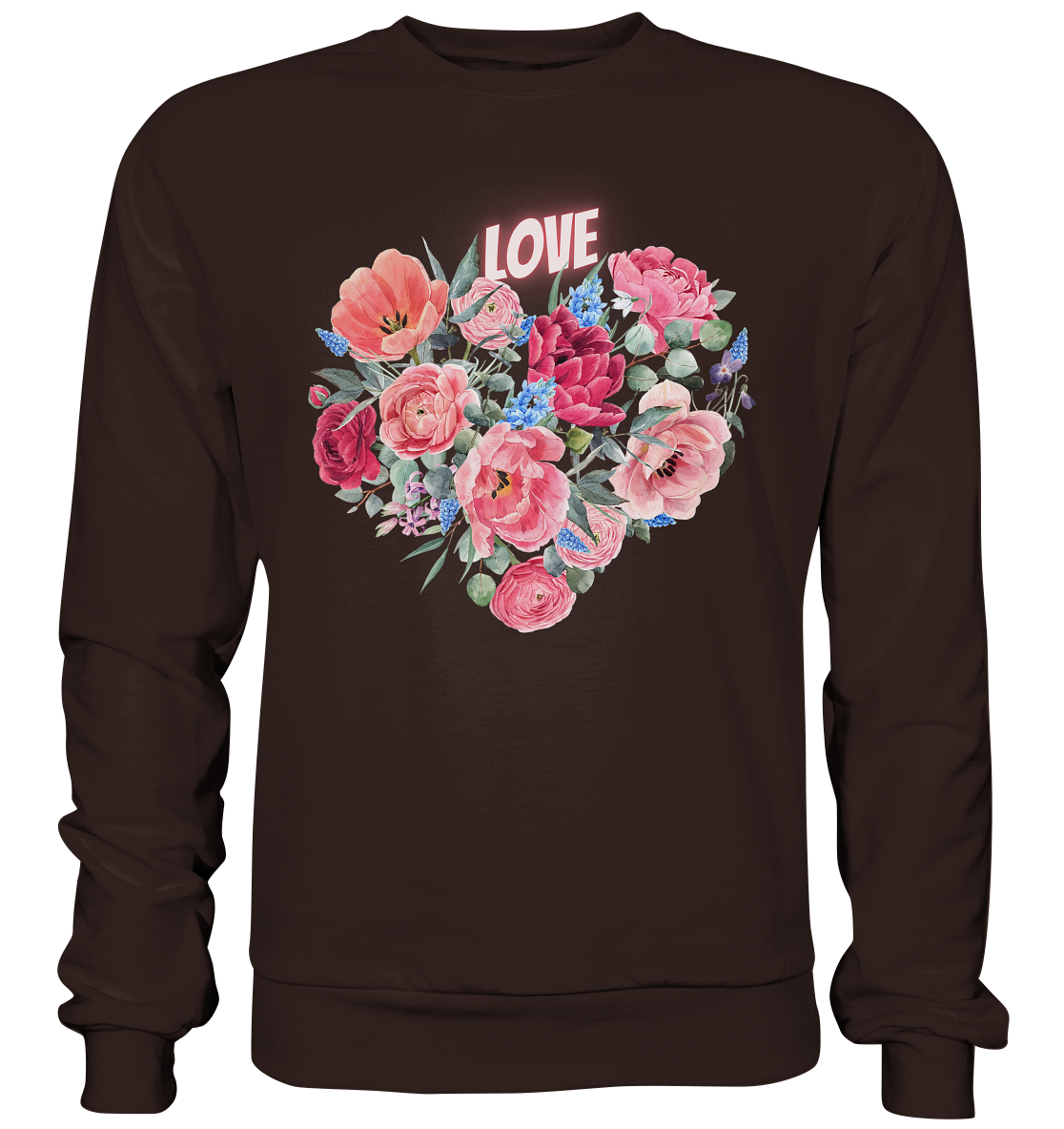 Blumen Herz - Basic Sweatshirt