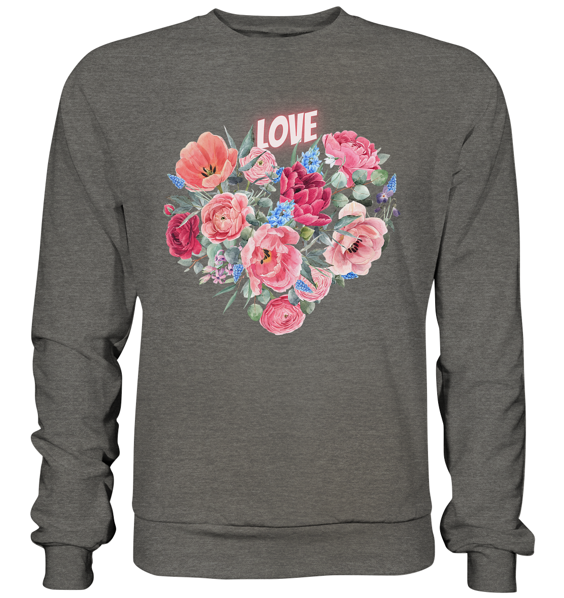 Blumen Herz - Basic Sweatshirt