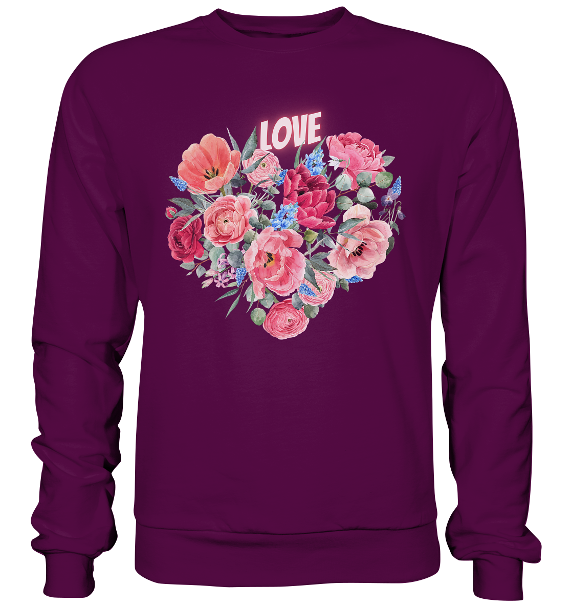 Blumen Herz - Basic Sweatshirt