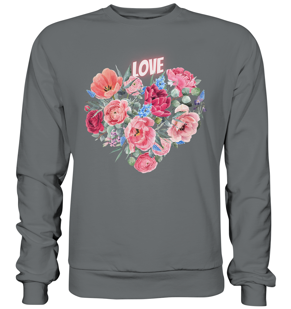 Blumen Herz - Basic Sweatshirt