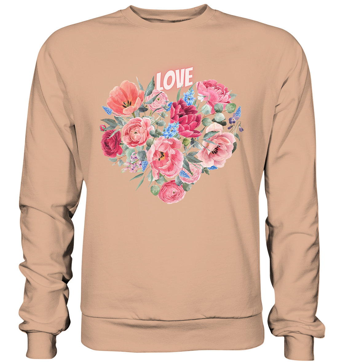 Blumen Herz - Basic Sweatshirt