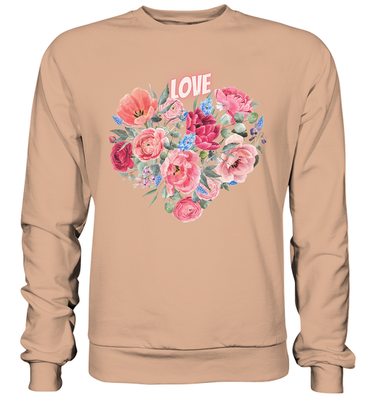 Blumen Herz - Basic Sweatshirt