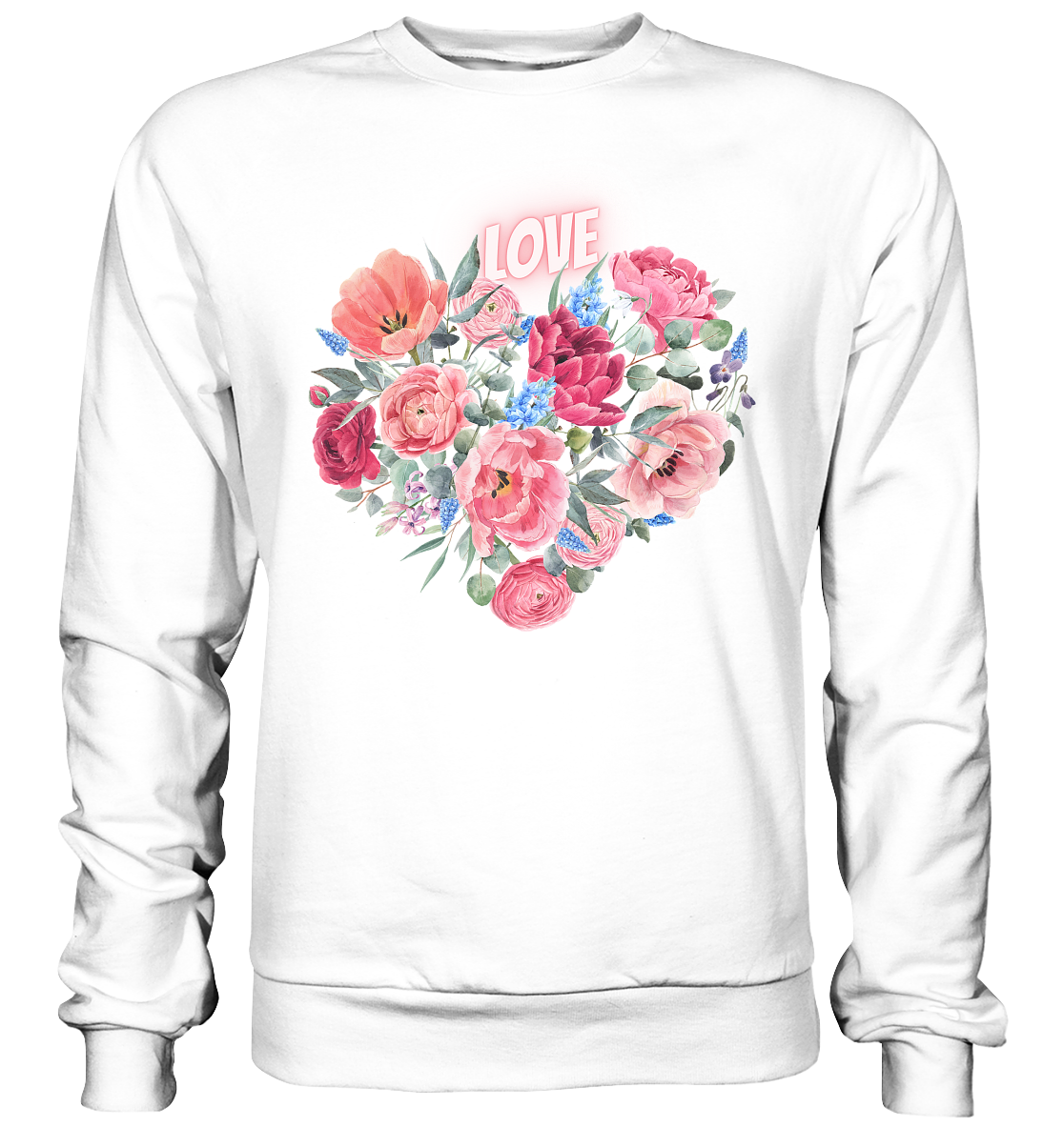 Blumen Herz - Basic Sweatshirt