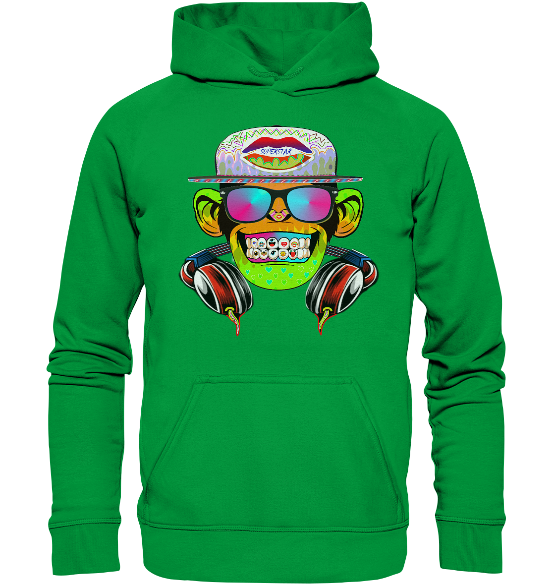 DJ MONKEY STAR  - Basic Unisex Hoodie