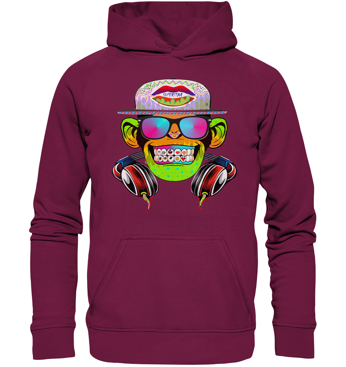 DJ MONKEY STAR  - Basic Unisex Hoodie