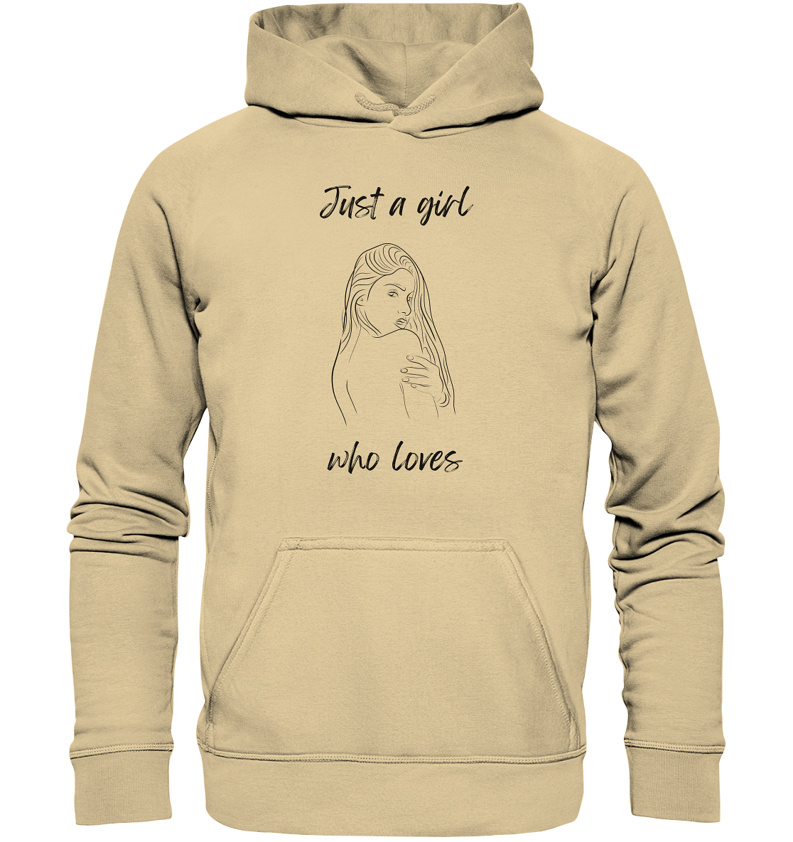 Just a girl who Loves - Basic Unisex Hoodie