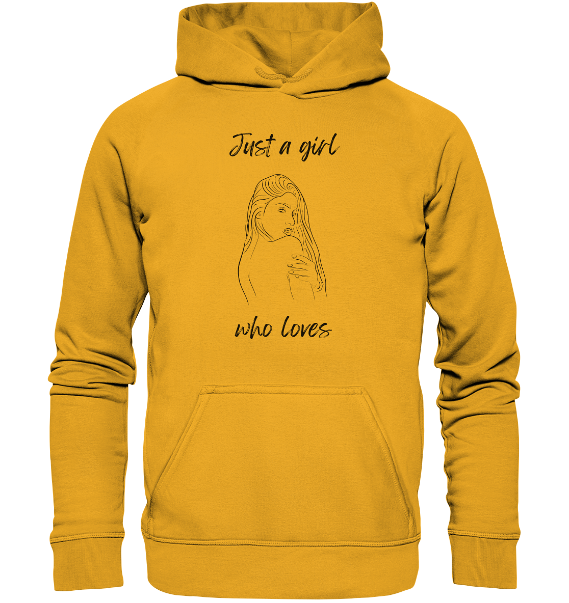 Just a girl who Loves - Basic Unisex Hoodie