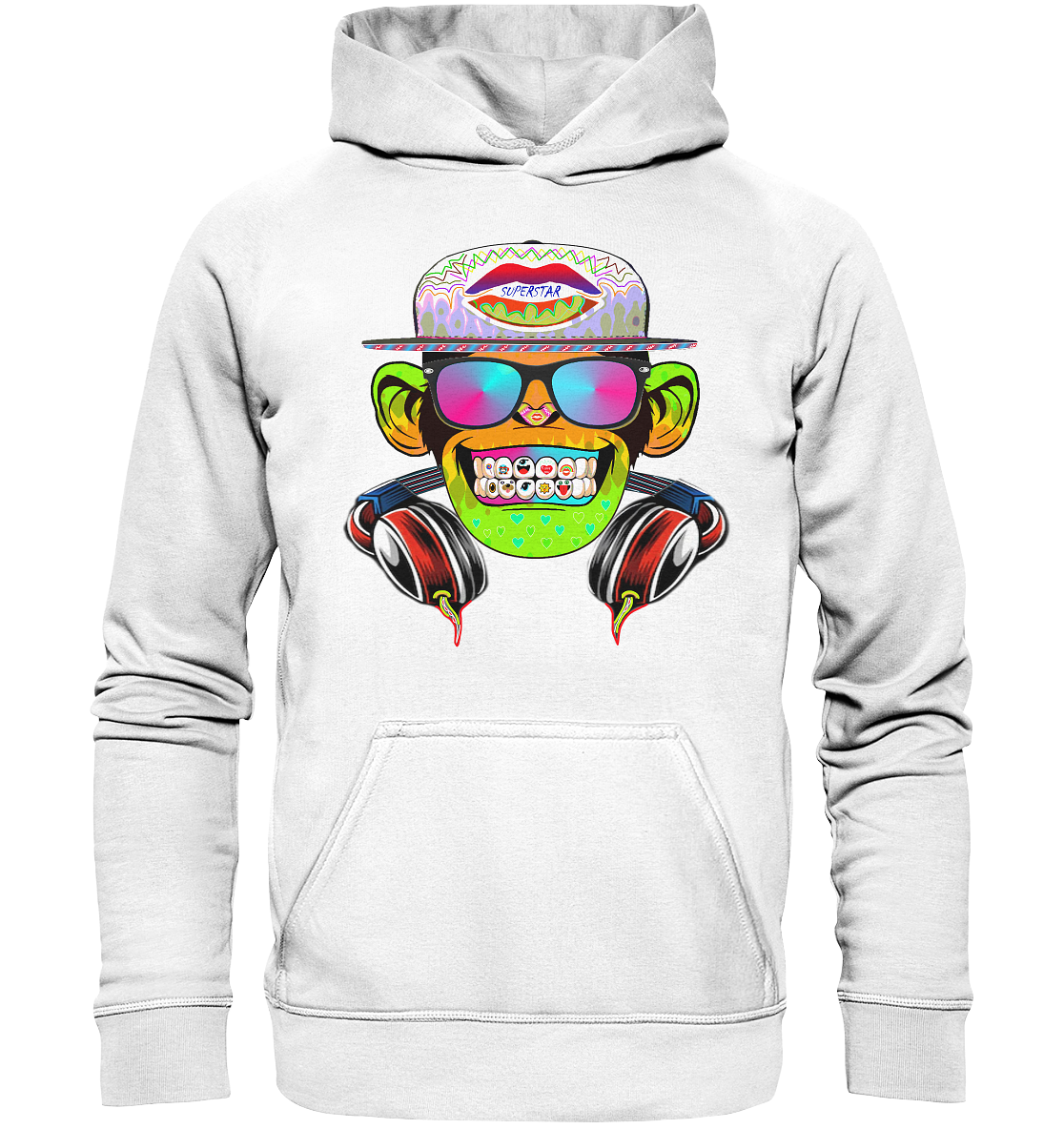 DJ MONKEY STAR  - Basic Unisex Hoodie