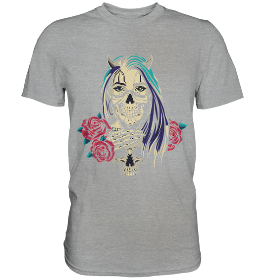 Skull Lady in Love  - Classic Shirt